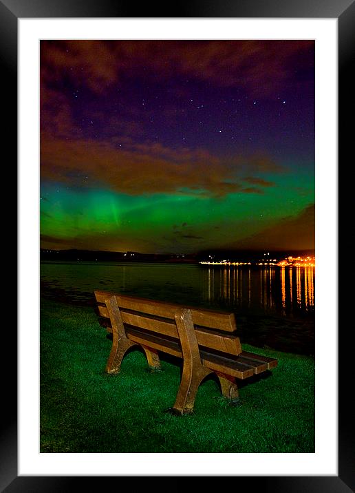  Aurora At Clachnaharry Framed Mounted Print by Macrae Images