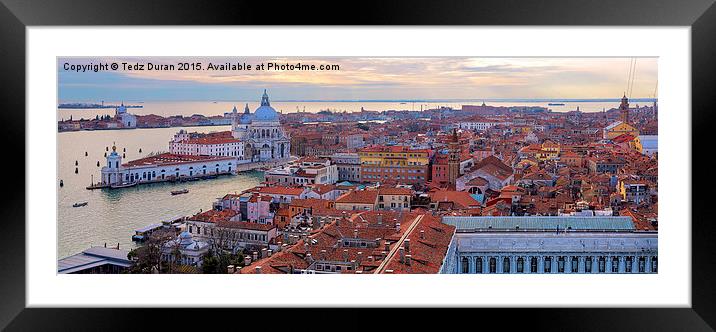  San Marco Venice Framed Mounted Print by Tedz Duran