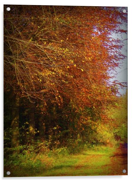  Autumn Lanes. Acrylic by Heather Goodwin