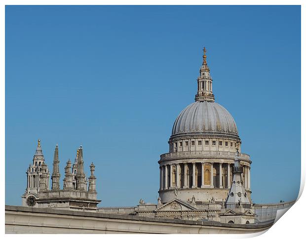  St Pauls Print by Victor Burnside