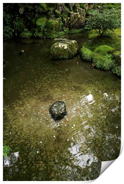  Kyoto Temple Garden Lake Print by david harding