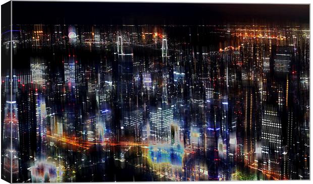  Tokyo abstract Canvas Print by david harding