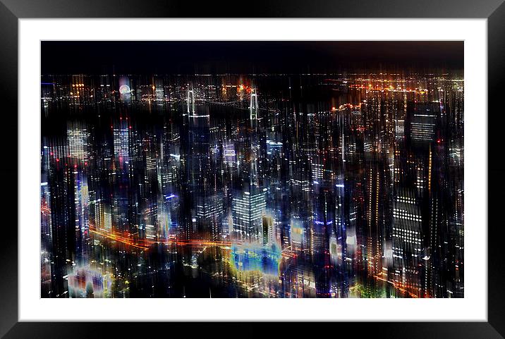  Tokyo abstract Framed Mounted Print by david harding