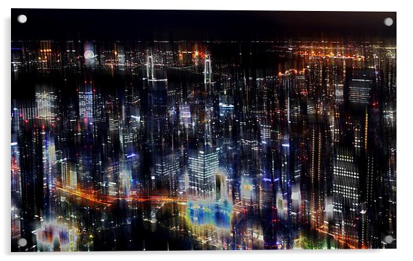  Tokyo abstract Acrylic by david harding