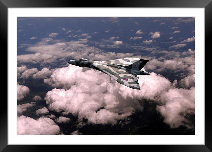 Flying with XH558 Framed Mounted Print by J Biggadike