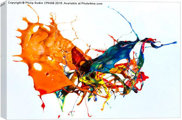 Mid Air Paint Explosion Canvas Print by Phil Durkin DPAGB BPE4