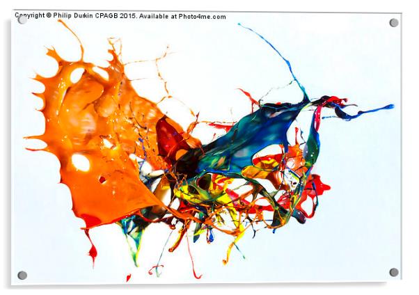 Mid Air Paint Explosion Acrylic by Phil Durkin DPAGB BPE4