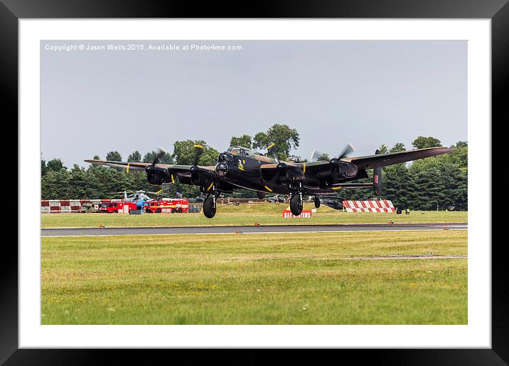 Avro Lancaster landing at RAF Fairford Framed Mounted Print by Jason Wells