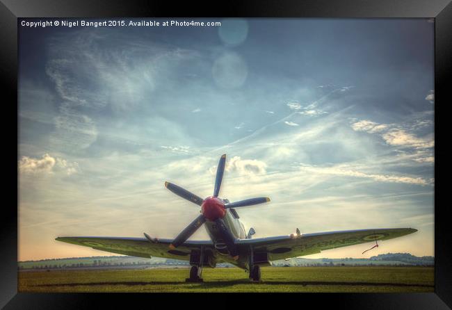  Supermarine Spitfire FR MkXVIIIe Flightline Framed Print by Nigel Bangert