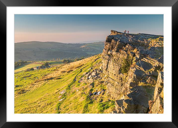 Windgather Rocks - western Peak District Framed Mounted Print by Chris Warham
