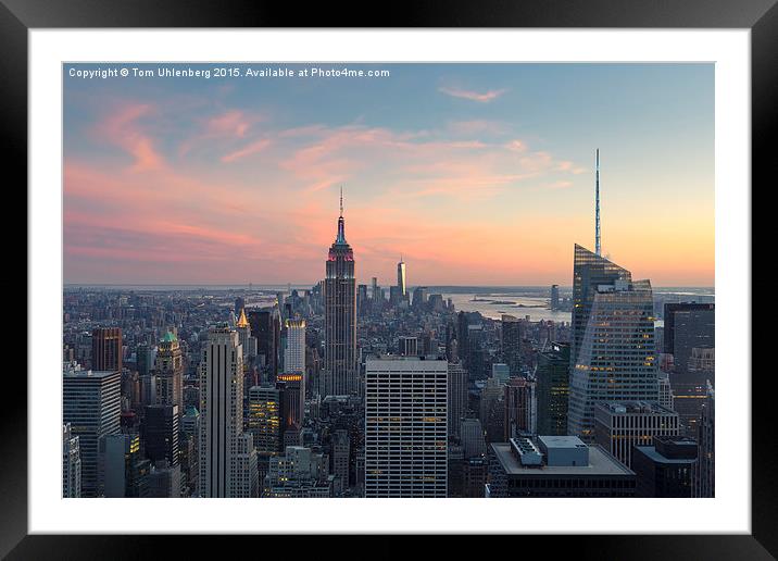 NEW YORK CITY 03 Framed Mounted Print by Tom Uhlenberg