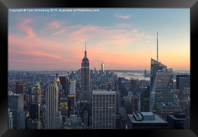 NEW YORK CITY 03 Framed Print by Tom Uhlenberg