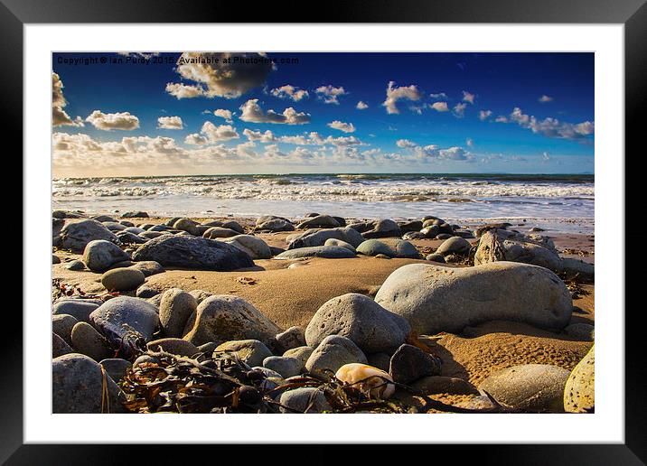 Pebbles  Framed Mounted Print by Ian Purdy