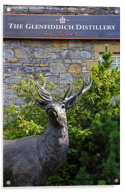  Glenfiddich Deer Acrylic by Alex Millar