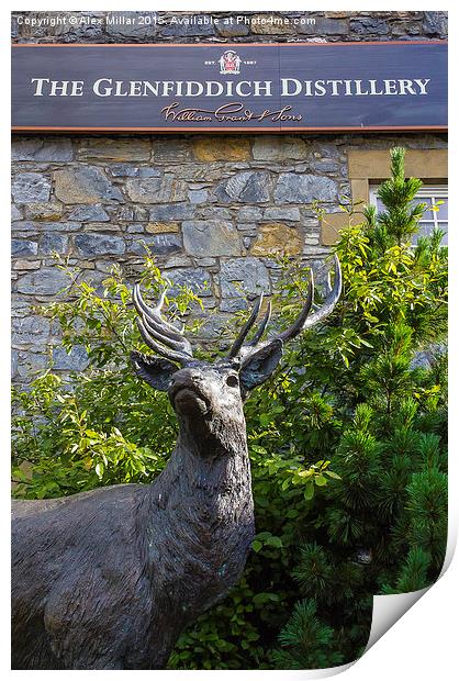  Glenfiddich Deer Print by Alex Millar