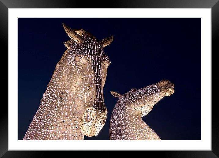 The Kelpies Scotland  Framed Mounted Print by Stephen Taylor