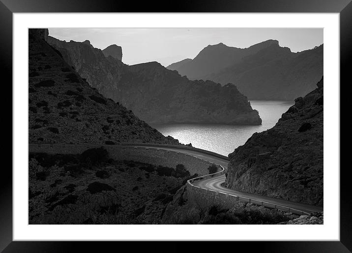  Road to Cap de Formentor Framed Mounted Print by Leighton Collins