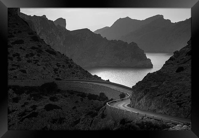  Road to Cap de Formentor Framed Print by Leighton Collins