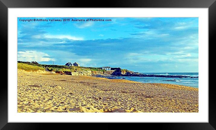  CONSTANTINE BEACH Framed Mounted Print by Anthony Kellaway