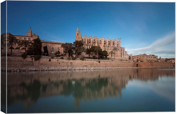  Palma Cathedral Canvas Print by Leighton Collins