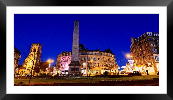  Harrogate Town at Night Framed Mounted Print by Paul M Baxter