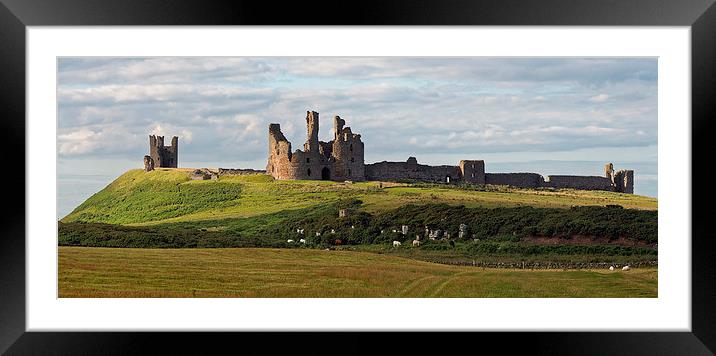  Dunstanburgh Castle Framed Mounted Print by Paul M Baxter