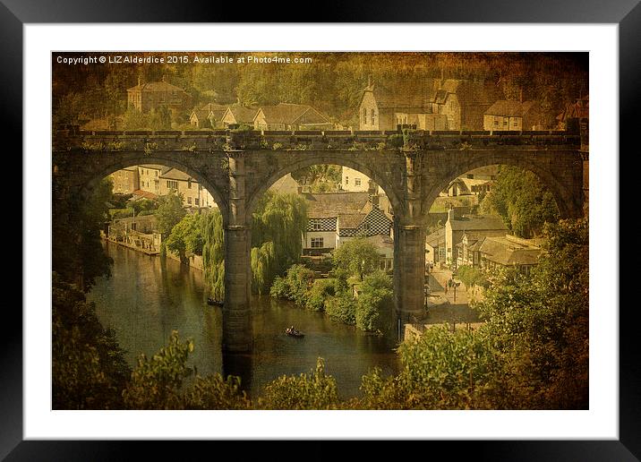  The Bridge at Knaresborough Framed Mounted Print by LIZ Alderdice