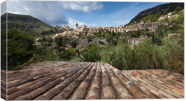  Valldemossa rooftop Canvas Print by Leighton Collins