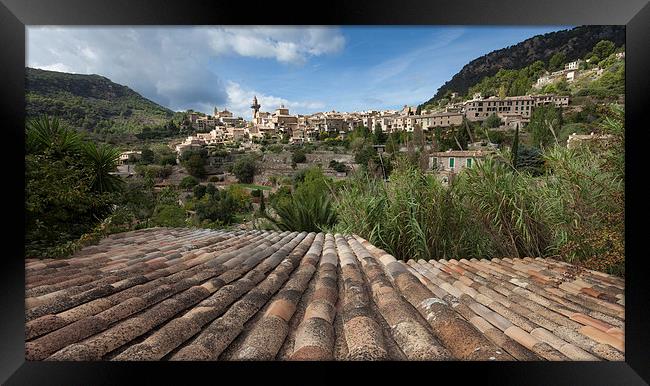  Valldemossa rooftop Framed Print by Leighton Collins