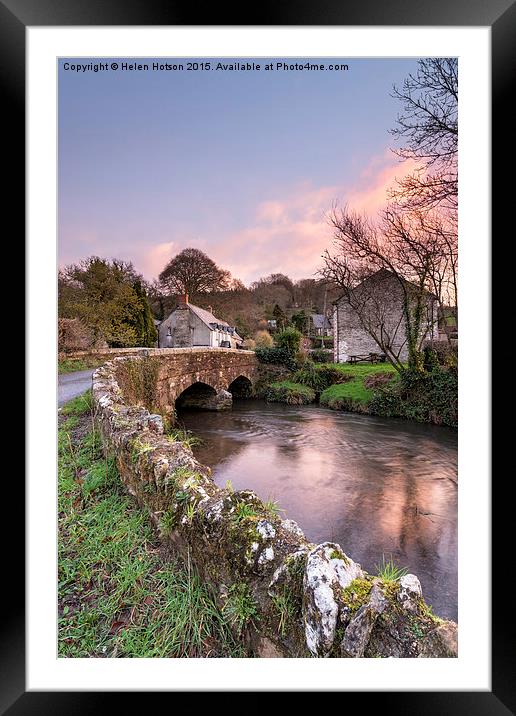 The Lerryn River in Cornwall Framed Mounted Print by Helen Hotson