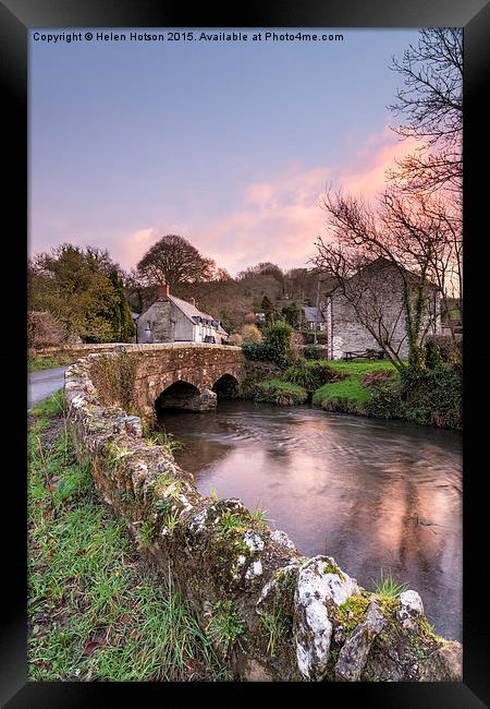 The Lerryn River in Cornwall Framed Print by Helen Hotson