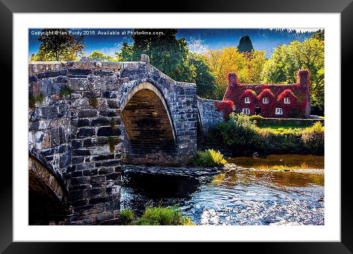  Llanrwst bridge Framed Mounted Print by Ian Purdy
