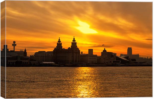  Good Morning Liverpool Canvas Print by Rob Lester