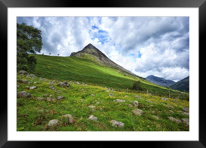  Yewbarrow in Wasdale. Cumbria Floods Appeal Framed Mounted Print by Jacqi Elmslie