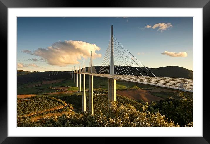 Summer evening light at Millau Framed Mounted Print by Stephen Taylor
