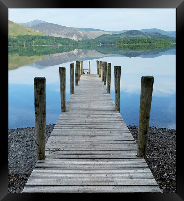  Derwent water jetty Framed Print by Tony Bates