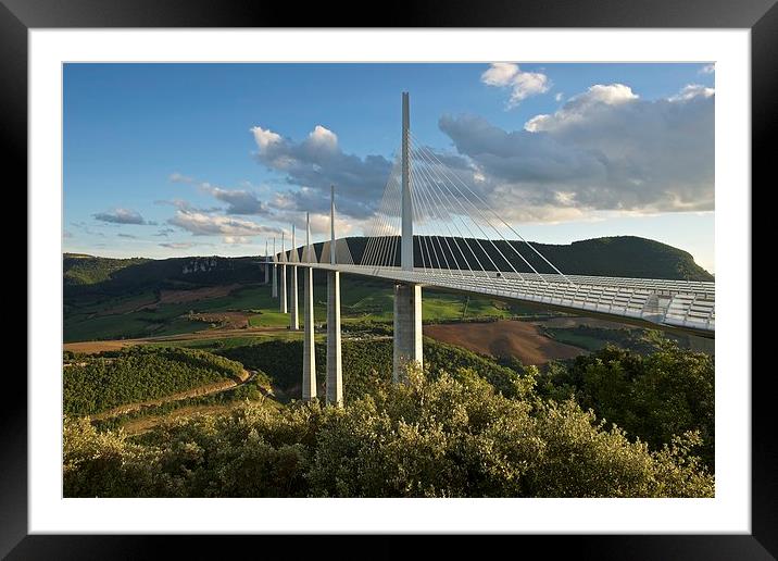  Millau viaduct Framed Mounted Print by Stephen Taylor