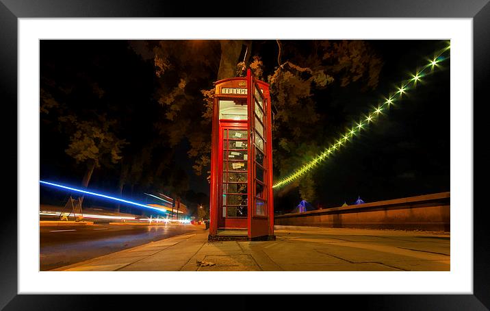  Red Phone Box Framed Mounted Print by Colin Evans