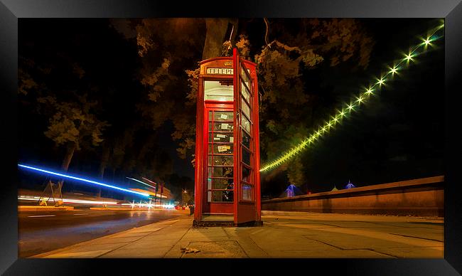  Red Phone Box Framed Print by Colin Evans