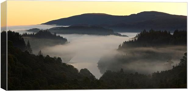  A new day in the Trossachs Canvas Print by Stephen Taylor