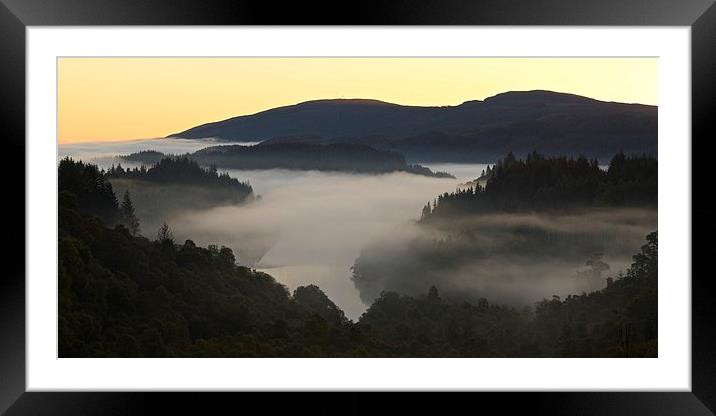  A new day in the Trossachs Framed Mounted Print by Stephen Taylor