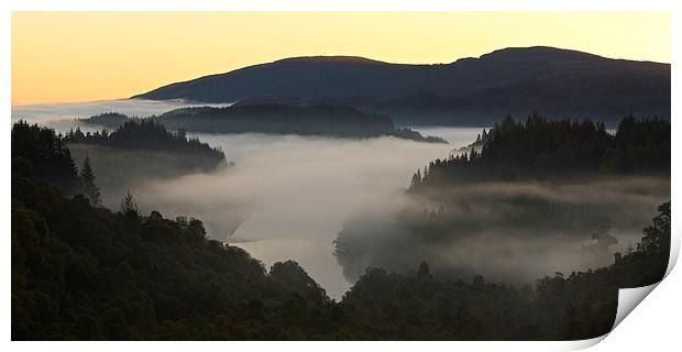  A new day in the Trossachs Print by Stephen Taylor