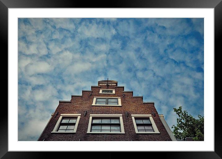 Classic Amsterdam Residential Building Framed Mounted Print by Adam Szuly