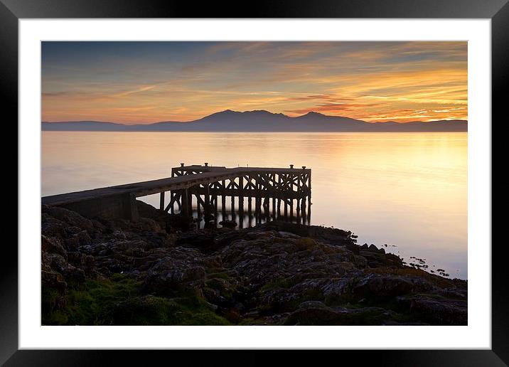  Sunset at Portencross Framed Mounted Print by Stephen Taylor