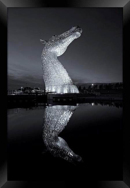  The Kelpies reflected Framed Print by Stephen Taylor