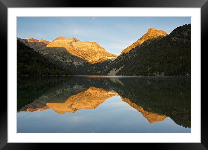  Golden light in the Pyrenees Framed Mounted Print by Stephen Taylor
