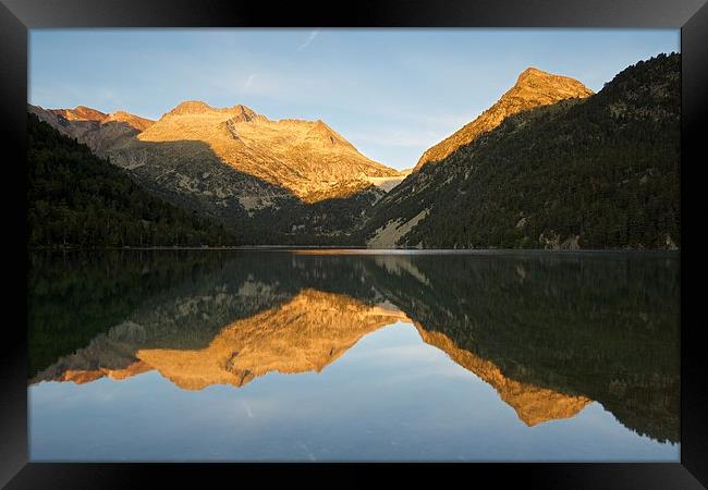  Golden light in the Pyrenees Framed Print by Stephen Taylor