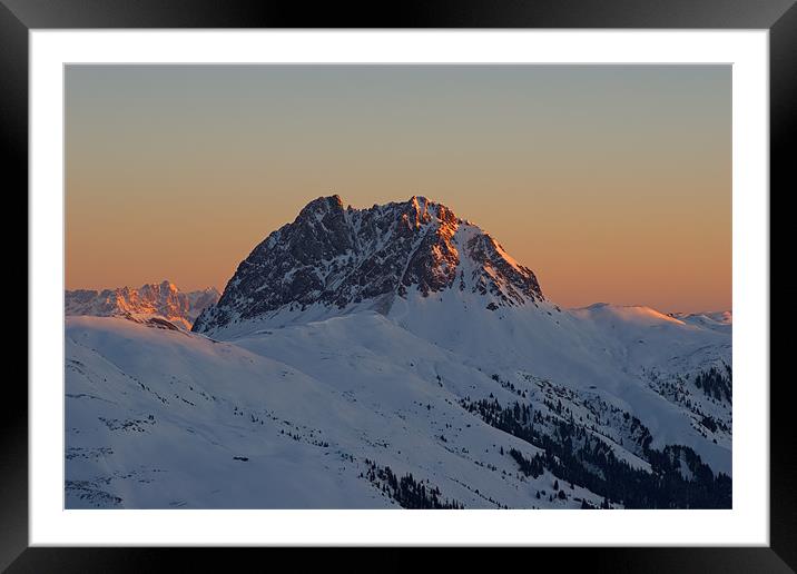 Alpine sunrise Framed Mounted Print by Thomas Schaeffer
