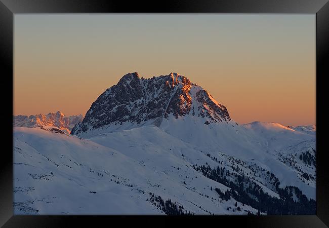 Alpine sunrise Framed Print by Thomas Schaeffer