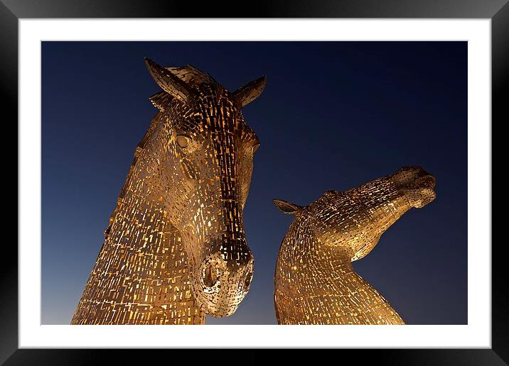  The Kelpies at Falkirk Framed Mounted Print by Stephen Taylor